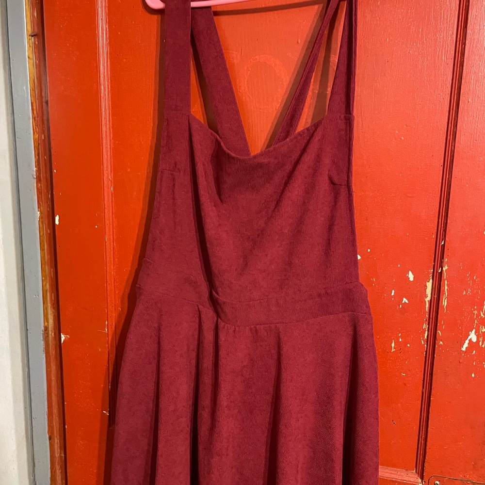 Elegant Burgundy Dress